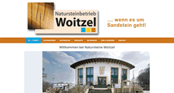 Desktop Screenshot of naturstein-woitzel.de