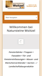 Mobile Screenshot of naturstein-woitzel.de